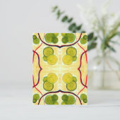 グリーンクリーム浮き葉書 ポストカード (スタンド正面)