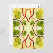 グリーンクリーム浮き葉書 ポストカード (正面/裏面)