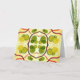 グリーンクリーム浮体グリーティングカード カード