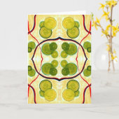 グリーンクリーム浮体グリーティングカード カード (黄色い花)