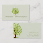グリーンクリーンツリー造園ガーデニング 名刺 (正面/裏面)
