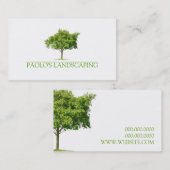 グリーンクリーンツリー造園 名刺 (正面/裏面)