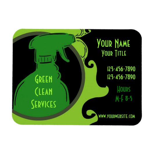 グリーンクリーンテーマ宣伝用磁石 マグネット (横)