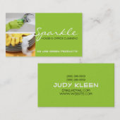 グリーンクリーンハウスホームクリーニングクリーナービジネス 名刺 (正面/裏面)