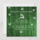 グリーンクリ素朴スマストインデア招待状 招待状 (裏面)