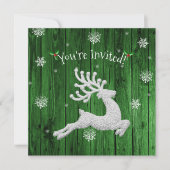 グリーンクリ素朴スマストインデア招待状 招待状 (正面)