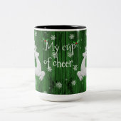 グリーンクリ素朴スマストナディアコーヒーマグ ツートーンマグカップ (中央)