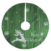 グリーンクリ素朴スマストナディアホリデーツリースカート ブラッシュドポリエステルツリースカート (正面)