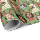 グリーンクリ間抜けスマストインデア〔雄ジカの〕枝角 ラッピングペーパー (ロールコーナー)