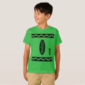 グリーンクレヨンボックスハローウィンパーティグループコスチューム Tシャツ (正面フル)