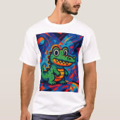 グリーンクロコダイルTシャツ Tシャツ (正面)