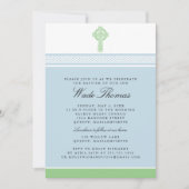 グリーンクロスバプテスマ《キリスト教》洗礼式や命名式 招待状 (正面)