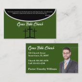 グリーンクロス牧師またはディーコン教会 名刺 (正面/裏面)