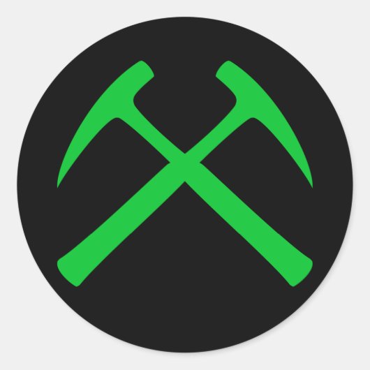 グリーンクロックスロックハンマーのシール ラウンドシール (正面)