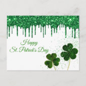 グリーンクローバーシャムロックサンパトリックスの日 シーズンポストカード (正面)