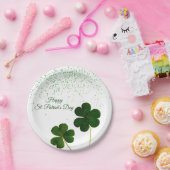 グリーンクローバーシャムロックセントパトリックスデー ペーパープレート (パーティー)
