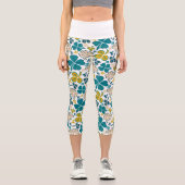 グリーンクローバーシャムロックパターンセントパトリックの日 カプリレギンス (正面)