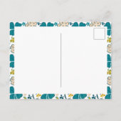 グリーンクローバーシャムロックパターンセントパトリックの日 ポストカード (裏面)