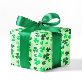 グリーンクローバーシャムロックSt patricks dayアイリッシュパーティー ラッピングペーパー