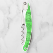 グリーンクローバーパターン ソムリエナイフ (正面)