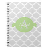 グリーンクローバーパーソナライズされたノート ノートブック (正面)