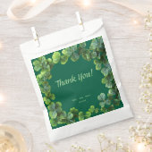 グリーンクローバーベビーシャワー フェイバーバッグ (クリップ留めされた状態)