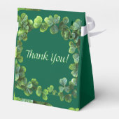 グリーンクローバーベビーシャワー フェイバーボックス (裏面サイド)