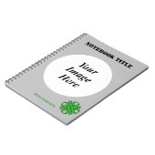 グリーンクローバーリボンテンプレートバイケネス・ヨンチッチ ノートブック (左側)