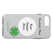 グリーンクローバーリボンTmpl by Kenneth Yoncich Case-Mate iPhoneケース (裏面(横))