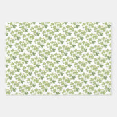 グリーンクローバーリーフセントパトリックデイガーデン ラッピングペーパーシート (正面3)