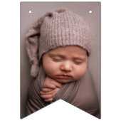 グリーンクローバーレインボーラッキーワン写真1st誕生日 バンティングフラッグ (第1の旗)