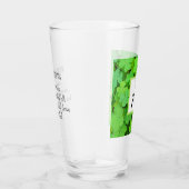 グリーンクローバー写真繁栄バイブル聖句イニシャル タンブラーグラス (右)