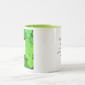 グリーンクローバー写真繁栄バイブル聖句イニシャル ツートーンマグカップ (中央)