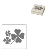 グリーンクローバー、シャムロック、4つの葉クローバー ラバースタンプ (押印)