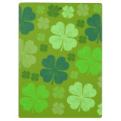 グリーンクローバー、ラッキークローバー、あなたの名前 クリップボード (裏面)