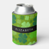 グリーンクローバー、ラッキークローバー、あなたの名前 缶クーラー (缶正面)