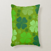 グリーンクローバー、ラッキークローバー、サンパトリックの日 アクセントクッション (正面(垂直))
