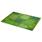 グリーンクローバー、ラッキークローバー、サンパトリックの日 カッティングボード (角)