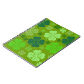 グリーンクローバー、ラッキークローバー、サンパトリックの日 ノートブック (左側)