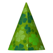 グリーンクローバー、ラッキークローバー、サンパトリックの日 パーティーハット (裏面)