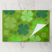 グリーンクローバー、ラッキークローバー、サンパトリックの日 ペーパーパッド (折り畳み)