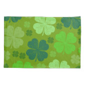 グリーンクローバー、ラッキークローバー、サンパトリックの日 枕カバー (裏面)