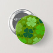 グリーンクローバー、ラッキークローバー、サンパトリックの日 缶バッジ (正面&裏面)