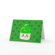 グリーンクローバーSt patricks dayキュートカップケーキ