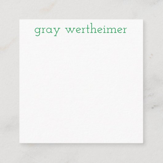 グリーンクーガープリント名ランチボックスノート エンクロージャーカード (裏面)