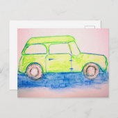 グリーンクールカーはがき ポストカード (正面/裏面)