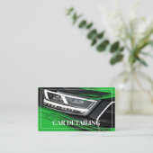 グリーンクールカーサービス詳細写真テンプレート 名刺 (スタンド正面)