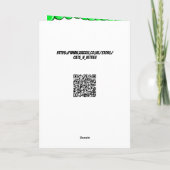 グリーンクールシェード誕生日カード付き猫 カード (裏面)