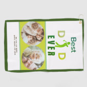 グリーンクールフォトゴルファー最高ののパパは永遠の父の日 ゴルフタオル (横)