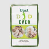 グリーンクールフォトゴルファー最高ののパパは永遠の父の日 ゴルフタオル (正面)